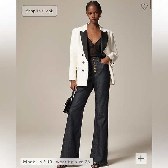 NWOT j crew resin rinse High-rise flare jean in 1996 semi-stretch - Picture 1 of 6